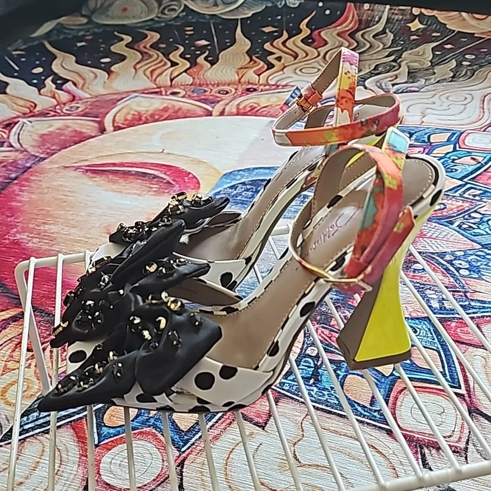 Multi print Betsy Johnson heels - Picture 7 of 8